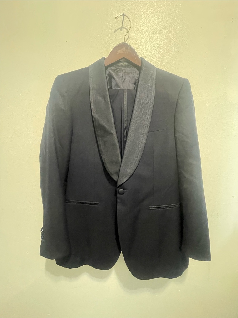 Suitsupply Black Shawl Lapel Tuxedo Suit 40S pants 30x28